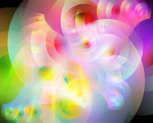 Fototapeta premium Abstract vector background composed of simple elements