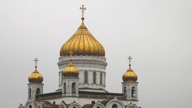 A scenic shot of the Cathedral of Christ the Saviour.