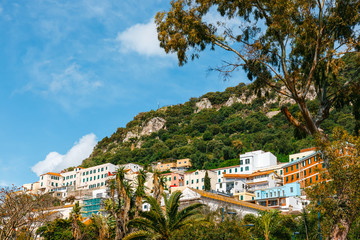 urban view of Gibraltar at sunny day