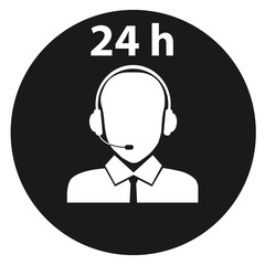 Call center, call center service icon, customer service.