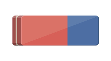 Blue orange rubber eraser.