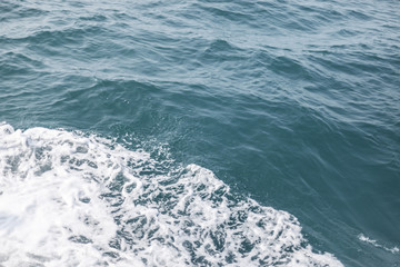 Fototapeta na wymiar sea wave close up, low angle view