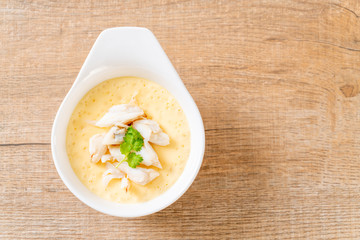 steamed egg with crab