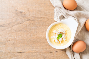 steamed egg with crab