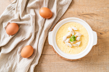 steamed egg with crab