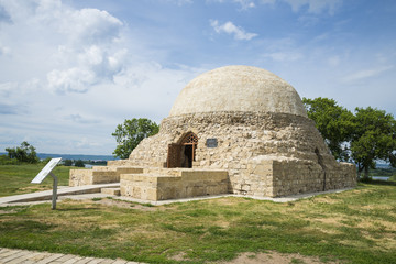 The Northern mausoleum in the Museum in Bolgar in Russia in the Republic of Tatarstan. Summer day. 7 July 2018
