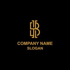 Elegant and unique B letter, initial alphabetical logo.