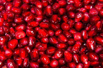 Texture of the garnet seeds for the background