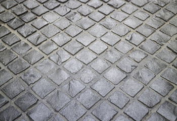 Stone pavement with day light