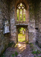 Fototapeta na wymiar Cornwall church ruin