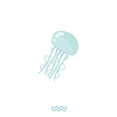 Vector illustration of jellyfish