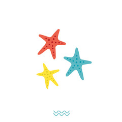 Fototapeta na wymiar Vector illustration of starfish