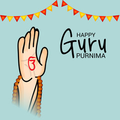 Fototapeta premium Happy Guru Purnima.
