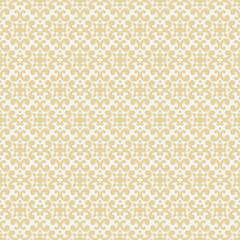 Golden ornate abstract seamless vector pattern. Wallpaper on vintage style