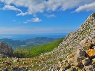 Fototapeta na wymiar Crimean hills