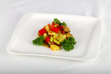 Baked vegetables