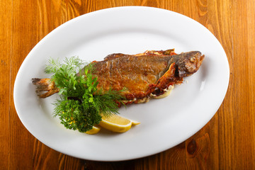 Trout stuffed cheese