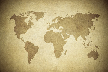 Obraz na płótnie Canvas grunge map of the world.