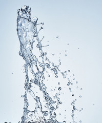 splash water