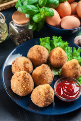 Coxinha. Fried croquette with chicken
