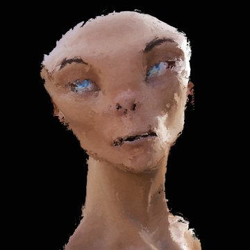 Digital Painting of a creepy Creature