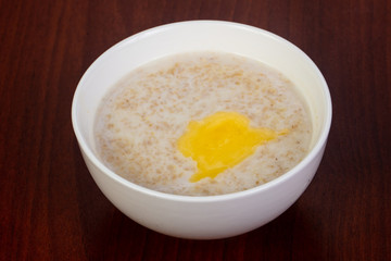 Oatmeal with butter