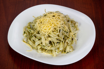 Pasta with pesto