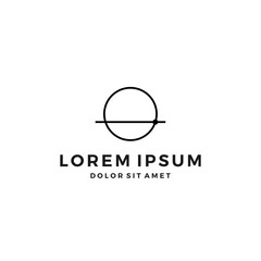 circle sliced logo round geometric symbol chemical