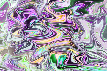 Abstract and Oil paint that looks perplexed and quaint.And the line zigzag and colorful beautiful, fashionable and used as the background.