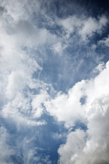 Sky background view