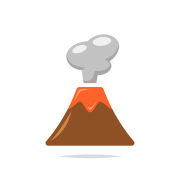 recommend clip art: Volcano vector isolated