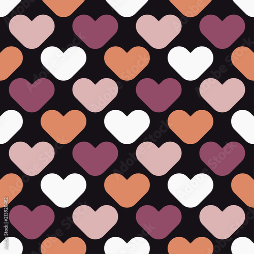 seamless background with decorative hearts valentines day simple simple design