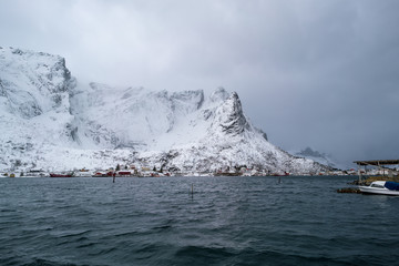 Panorama of the Norwegian village