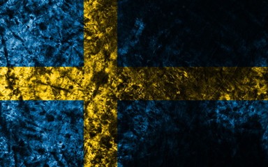 Sweden grunge flag