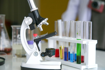 Scientific equipment at laboratory