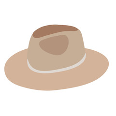 vector, isolated, hat