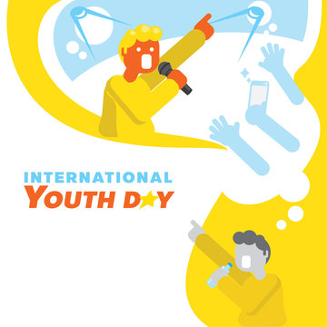 singer star dream youth day background