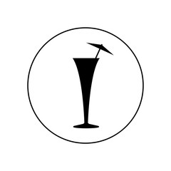 Cocktail icon, logo