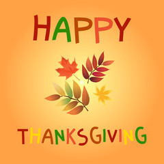 Thanksgiving Wunschkarte