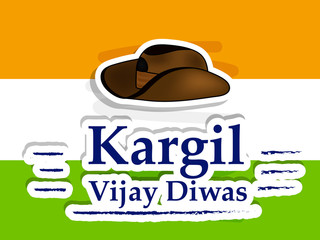 Illustration of Kargil Vijay Diwas Background. Kargil Vijay Diwas is a victory day for Indian Soldiers celebrated on 26th of July in owner of the Kargil war hero's in India