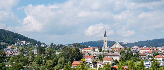 Skyline von Hauzenberg in Niederbayern