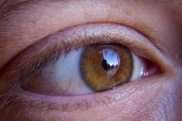 Eye Reflection clear sky