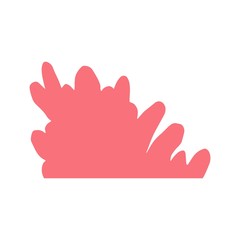 Obraz premium coral isolated hand drawing vector. on white background sea animal.