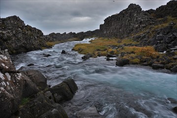 Oxararfoss Waterfall Iceland