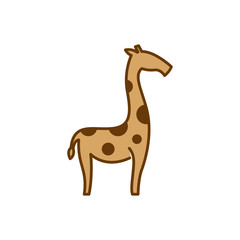 cute giraffe cartoon illustration