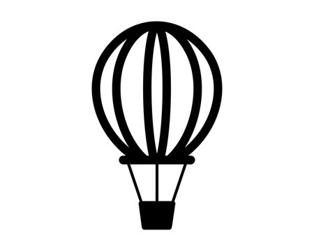 air balloon vehicle transportation transport image vector icon logo
