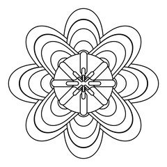 beautiful flower icon