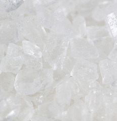 White granulated sugar as a background