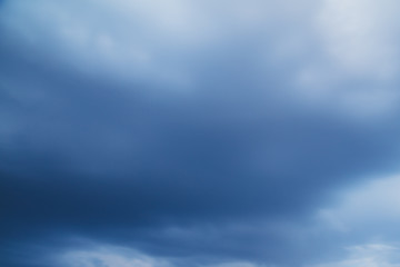 Thunderclouds in the sky as a background