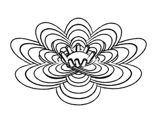 beautiful flower icon